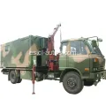 Dongfeng 4x4 Mantenimiento Lorry Military Mobile Workshop Service Truck con 3tons Crane